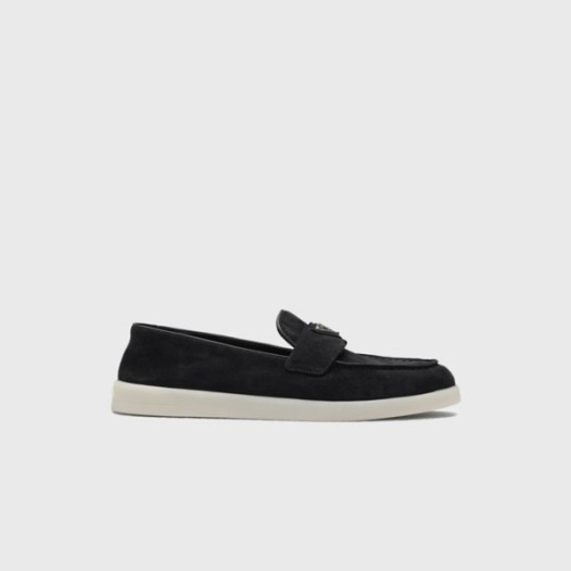 ❤프라다 남성 스웨이드 가죽 블랙 로퍼 【매장-140만원대】 - Prada Mens Black Loafer - pr716x