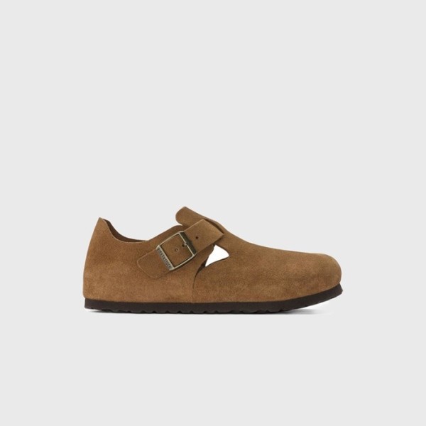 ❤버켄스탁 남/녀 런던 스웨이드 가죽 밍크 샌들 【매장-45만원대】 - Birkenstock Unisex Camel Sandals - bi02x
