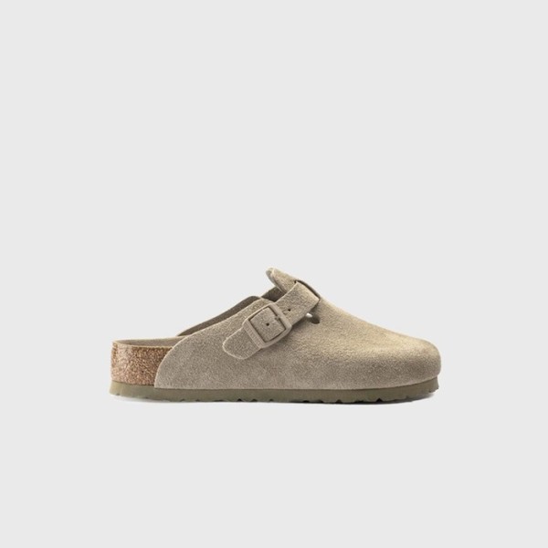 ❤버켄스탁 남/녀 보스턴 스웨이드 가죽 카키 샌들 【매장-40만원대】 - Birkenstock Unisex Khaki Sandals - bi03x
