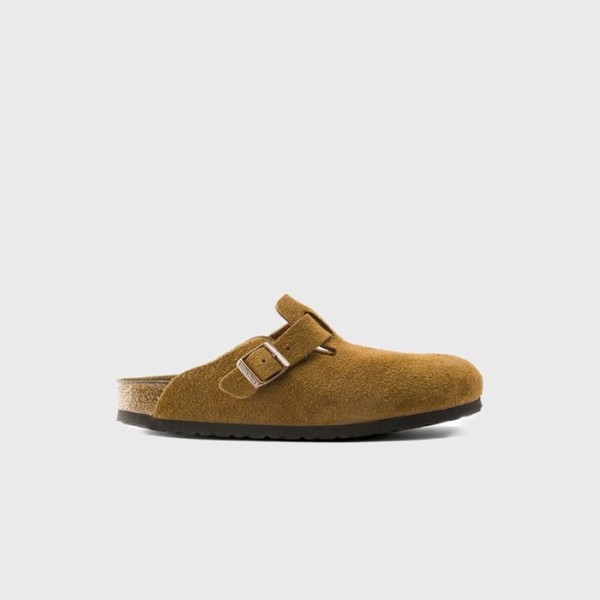 ❤버켄스탁 남/녀 보스턴 스웨이드 가죽 브라운 샌들 【매장-40만원대】 - Birkenstock Unisex Brown Sandals - bi05x