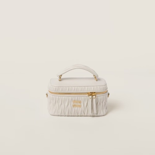 ❤미우미우 여성 마테라쎄 나파 가죽 숄더백 화이트 - Miumiu Womens White Shoulder Bag - miu04x