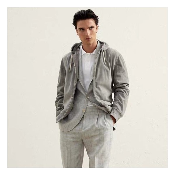❤브루넬로쿠치넬리 남성 그레이 자켓 - Brunello Cucinelli Mens Gray Jackets - bru74x