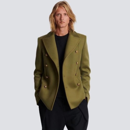 ❤발망 남성 그린 자켓 - Balmain Mens Green Jackets - bam227x