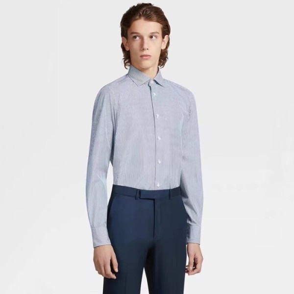 ❤에르메네질도 제냐 남성 블루 셔츠 - Ermenegildo Zegna Mens Blue Shirts - zeg109x