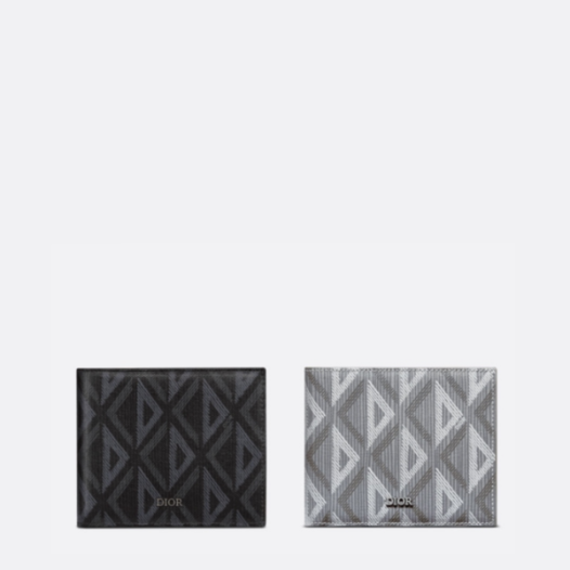 ❤디올 남성 CD 다이아몬드 컴팩트 지갑 【매장-100만원대】 - Dior Mens Black Wallets - di689x