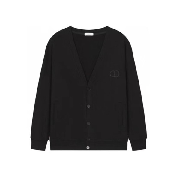 ❤디올 남성 블랙 브이넥 가디건 - Dior Mens Black Cardigan - di697x