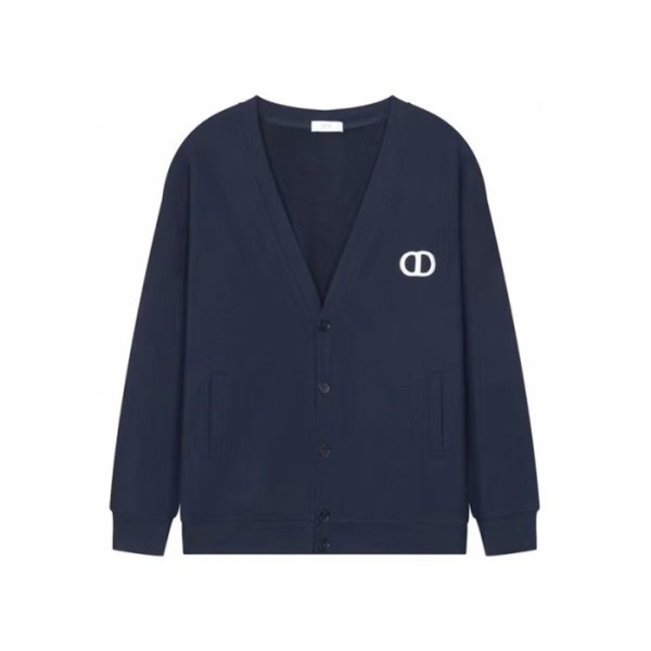 ❤디올 남성 네이비 브이넥 가디건 - Dior Mens Navy Cardigan - di698x