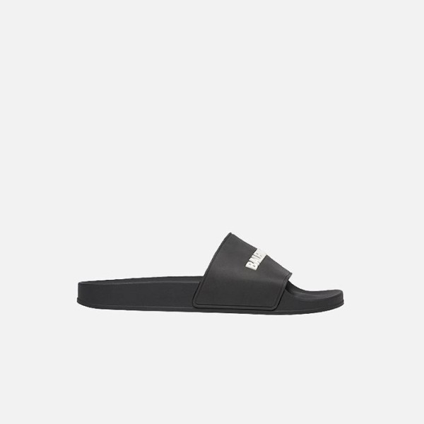 ❤발렌시아가 남성 블랙 화이트 풀 슬라이드 샌들 【매장-80만원대】 - Balenciaga Mens Black Slippers - ba632x