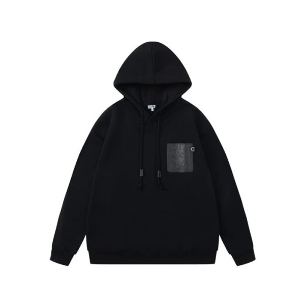 ❤로에베 남성 캐쥬얼 블랙 후드티 - Loewe Mens Black Hoodie - loe796x