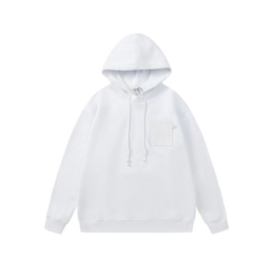 ❤로에베 남성 캐쥬얼 화이트 후드티 - Loewe Mens White Hoodie - loe797x