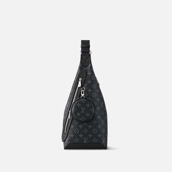 ❤루이비통 남성 모노그램 이클립스 듀오 슬링백 【매장-320만원대】 - Louis vuitton Mens Black Cross Bag - lv1888x