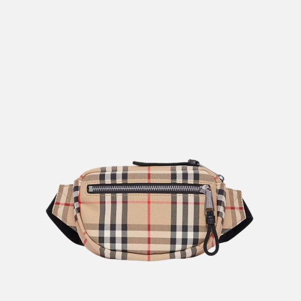 ❤버버리 남성 빈티지 체크 캐논 벨트백 【매장-120만원대】 - Burberry Mens Beige Hip-sack - bu306x
