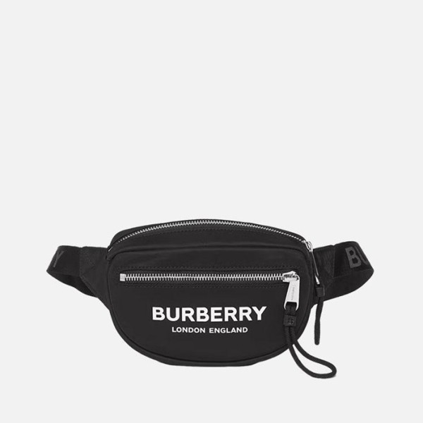 ❤버버리 남/녀 로고 프린트 백 【매장-110만원대】 - Burberry Unisex Black Hip-sack - bu307x
