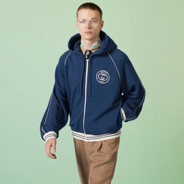 ❤구찌 남성 캐쥬얼 블루 집업 자켓 - Gucci Mens Blue Zipup Jackets - gu1001x