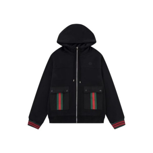 ❤구찌 남성 블랙 집업 후드티 - Gucci Mens Black Zipup Hoodie - gu1009x