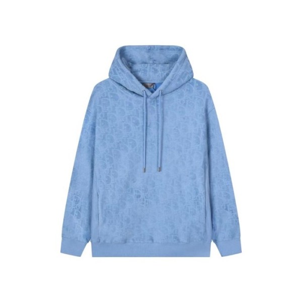 ❤디올 남성 블루 후드티 - Dior Mens Blue Hoodie - di710x