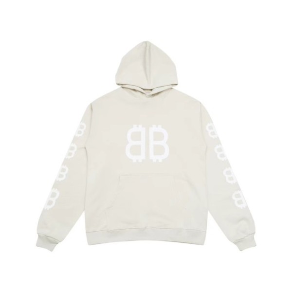 ❤발렌시아가 남성 화이트 후드티 - Balenciaga Mens White Hoodie - ba694x