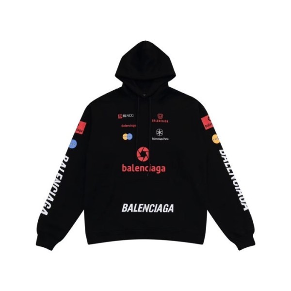 ❤발렌시아가 남성 블랙 후드티 - Balenciaga Mens Black Hoodie - ba697x