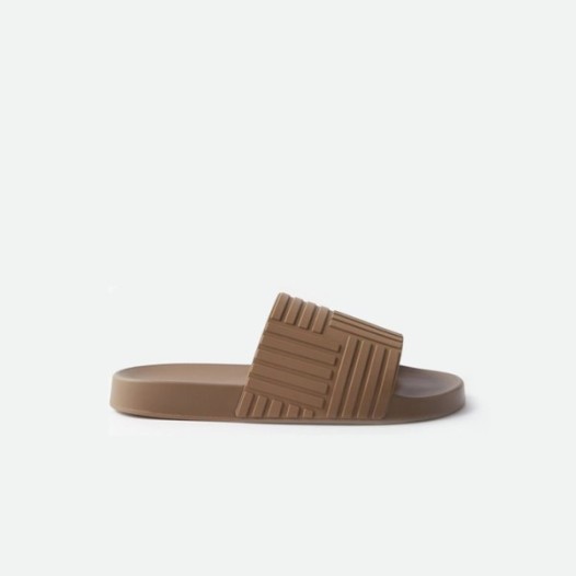 ❤보테가베네타 남/녀 슬라이드 브라운 슬리퍼 【매장-90만원대】 - Bottega Veneta Unisex Brown Slippers - bv185x