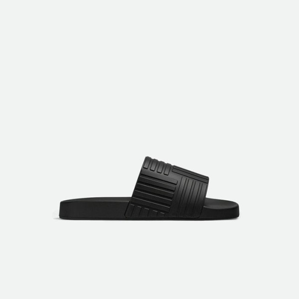 ❤보테가베네타 남/녀 슬라이드 블랙 슬리퍼 【매장-90만원대】 - Bottega Veneta Unisex Black Slippers - bv186x