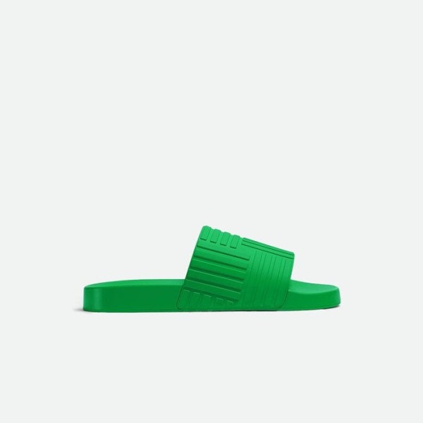 ❤보테가베네타 남/녀 슬라이드 패러킷 슬리퍼 【매장-90만원대】 - Bottega Veneta Unisex Green Slippers - bv188x