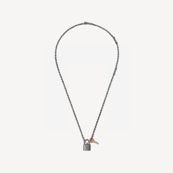 ❤루이비통 LV 남성 패드락 펜던트 목걸이 M01149 【매장-100만원대】 - Louis vuitton Mens Charcoal Necklace - acc225x