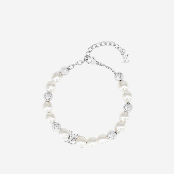❤루이비통 여성 23SS모노그램 펄 팔찌 M0996A 【매장-100만원대】 - Louis vuitton Womens White Gold Bangle - acc230x