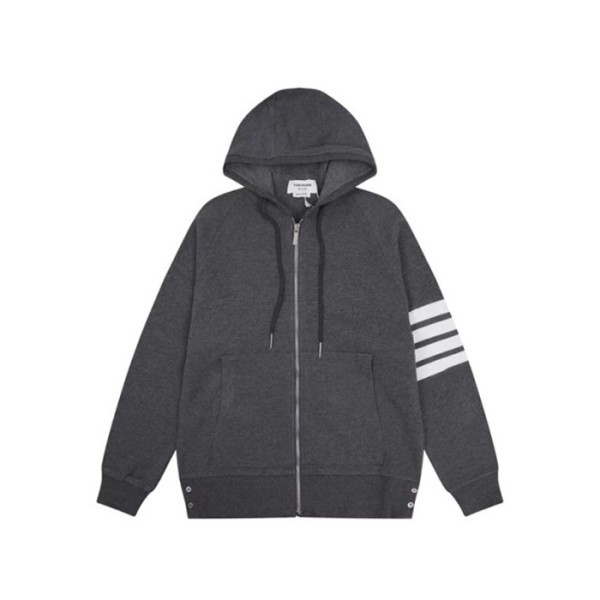 ❤톰브라운 남성 캐쥬얼 그레이 후드티 - Thom Browne Mens Gray Hoodie - th91x