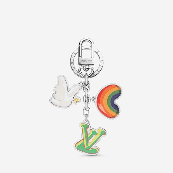❤루이비통 남/녀 굿 바이브스 백 참 & 키 홀더 M00959 【매장-70만원대】 - Louis vuitton Unisex White Gold Key Ring - acc244x