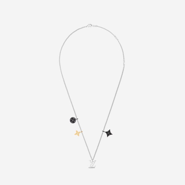 ❤루이비통 남성 인스팅트 펜던트 목걸이 M00521 【매장-80만원대】 - Louis vuitton Mens White Gold Necklace - acc248x