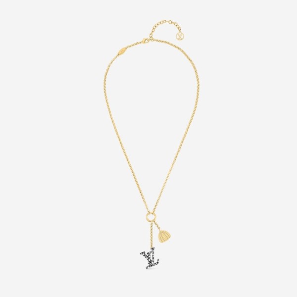 ❤루이비통 여성 아이코닉 인피니티 블랙 도트 목걸이 M01079 【매장-80만원대】 - Louis vuitton Womens Yellow Gold Necklace - acc250x