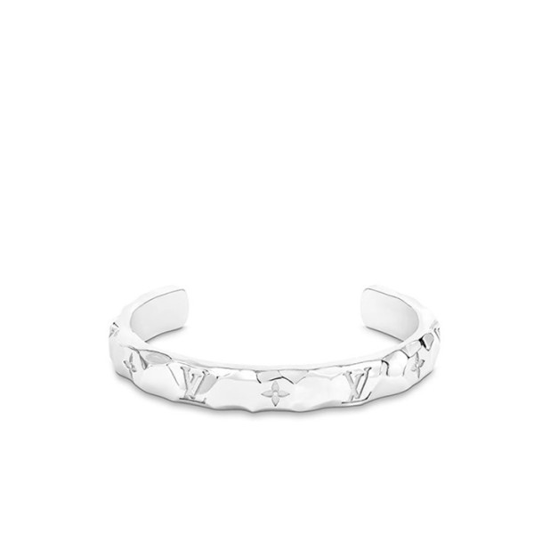 ❤루이비통 남성 모노그램 커프 브레이슬릿 【매장-100만원대】 - Louis vuitton Mens White Gold Bangle - acc266x