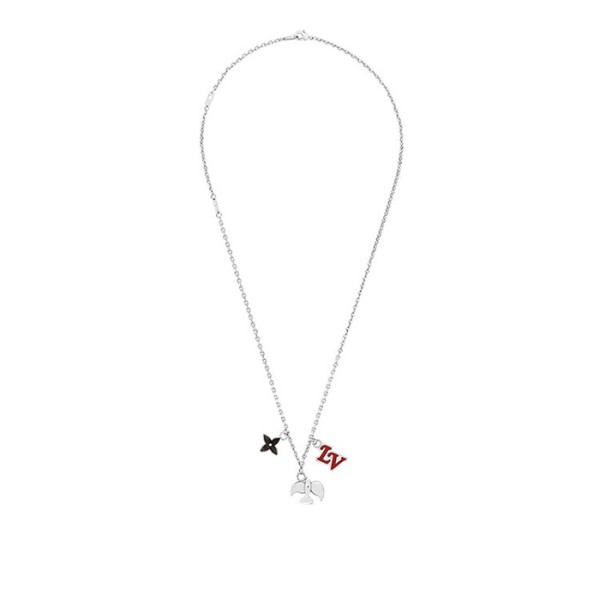 ❤루이비통 남성 아이콘 목걸이 M00914 【매장-80만원대】 - Louis vuitton Mens White Gold Necklace - acc266x