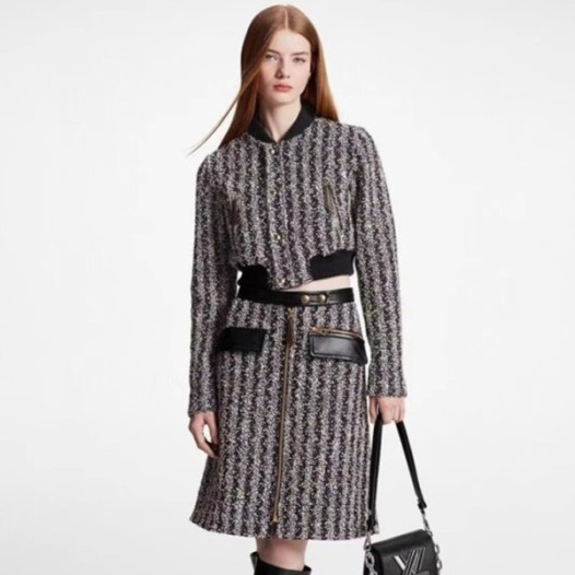 ❤루이비통 여성 블랙 트위드 자켓 - Louis vuitton Womens Black Tweed Jackets - lv1902x