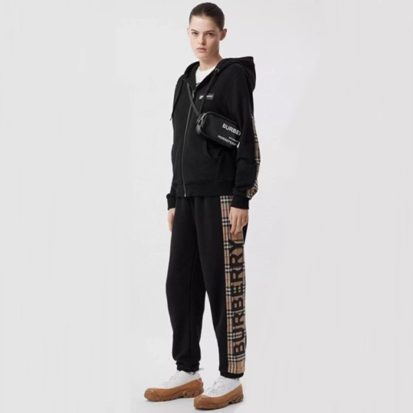 ❤버버리 남/녀 캐쥬얼 블랙 츄리닝 - Burberry Unisex Black Training Clothes - bu321x