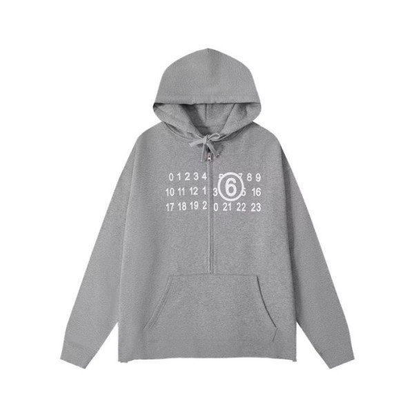 ❤메종마르지엘라 남성 그레이 지퍼 후드티 - Maison margiela Mens Gray Hoodie - mai216x