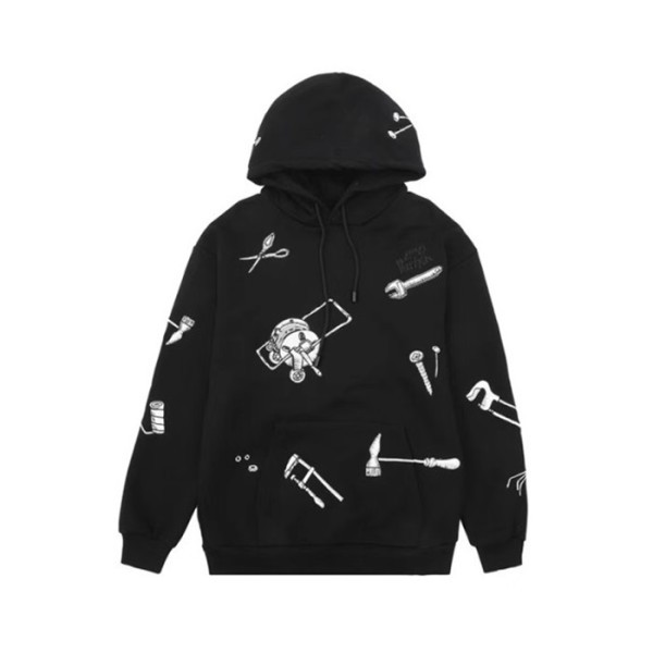 ❤루이비통 남성 블랙 후드티 - Louis vuitton Mens Black Hoodie - lv1916x