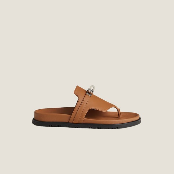 ❤에르메스 남/녀 카프스킨 엠파이어 샌들 【매장-200만원대】 - Hermes Unisex Gold Slippers - he307x