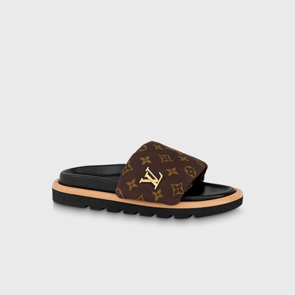 ❤루이비통 남/녀 풀 필로우 플랫 컴포트 뮬 1ABGIU 【매장-200만원대】 - Louis vuitton Unisex Brown Slippers - lv1906x