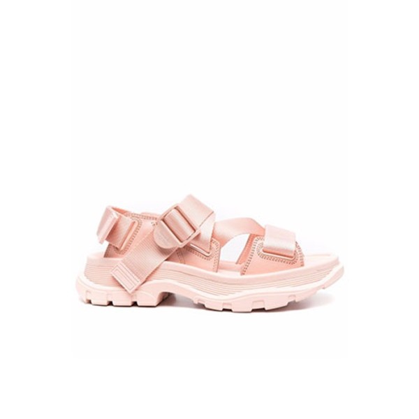 ❤알렉산더 맥퀸 남/녀 웹 스트랩 트레드 샌들【매장-110만원대】 - Alexander McQueen Unisex Pink Sandals - aq04x