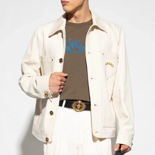 ❤베르사체 남성 캐쥬얼 아이보리 자켓 - Versace Mens Ivory Jackets - ve119x