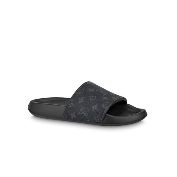 ❤루이비통 남/녀 워터프런트 블랙 뮬 슬리퍼 【매장-110만원대】 - Louis vuitton Unisex Black Slippers - lv1919x