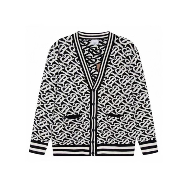 ❤버버리 남성 블랙 브이넥 가디건 - Burberry Mens Black Cardigan - bu328x