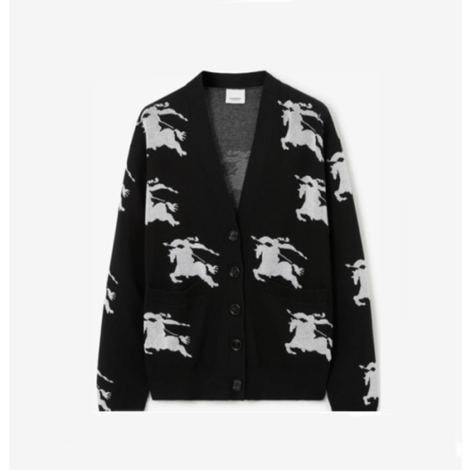 ❤버버리 남성 블랙 브이넥 가디건 - Burberry Mens Black Cardigan - bu334x