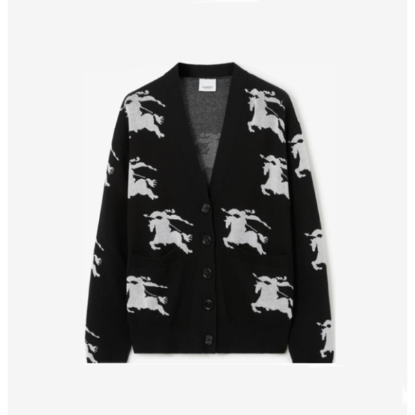 ❤버버리 남성 블랙 브이넥 가디건 - Burberry Mens Black Cardigan - bu334x