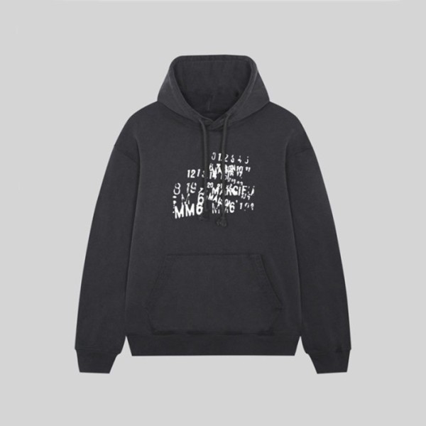 ❤메종마르지엘라 남성 블랙 후드티 - Maison margiela Mens Black Hoodie - mai219x