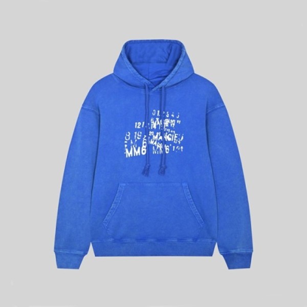 ❤메종마르지엘라 남성 블루 후드티 - Maison margiela Mens Blue Hoodie - mai221x