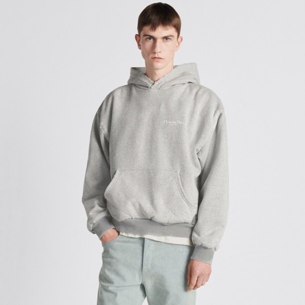 ❤디올 남성 그레이 후드티 - Dior Mens Gray Hoodie - di756x