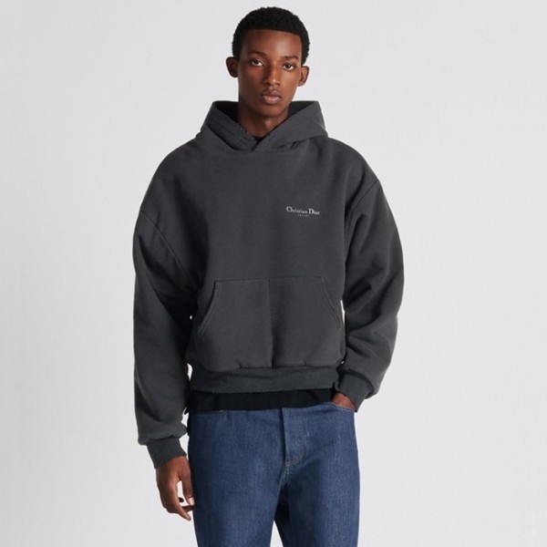 ❤디올 남성 블랙 후드티 - Dior Mens Black Hoodie - di757x