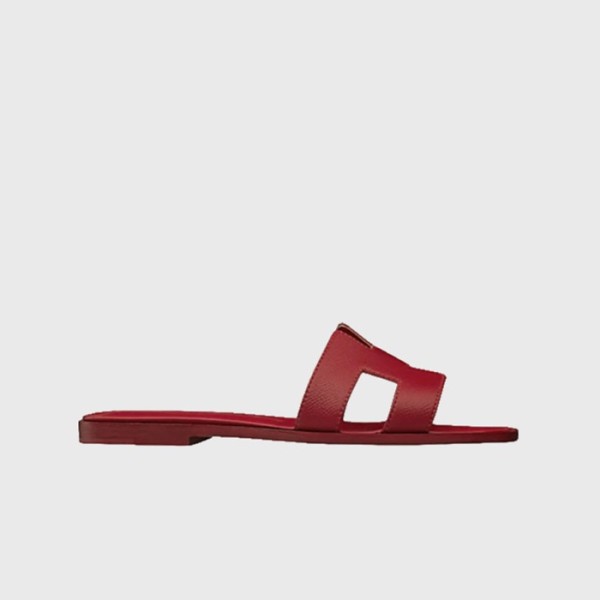 ❤에르메스 여성 오란 샌들 【매장-150만원대】 - Hermes Womens Red Slippers - he361x